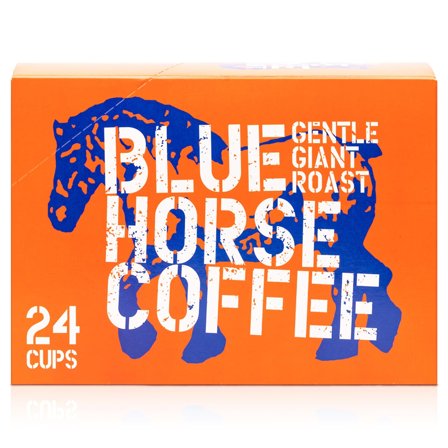Blue Horse 'Gentle Giant' Original Coffee Pods, Medium Roast, 24ct Single Serve, Compatible with K Cups 2.0, Farm Fresh, Premium 100% Arabica Beans