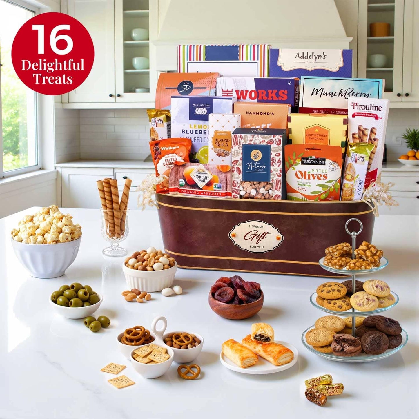 Broadway Basketeers Signature Gourmet Gift Basket with Chocolates & Snacks, For All Occasions