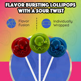 Adams & Brooks, Inc. Sour Punch Lollipops Sour Fruit, Individually Wrapped 36 Count