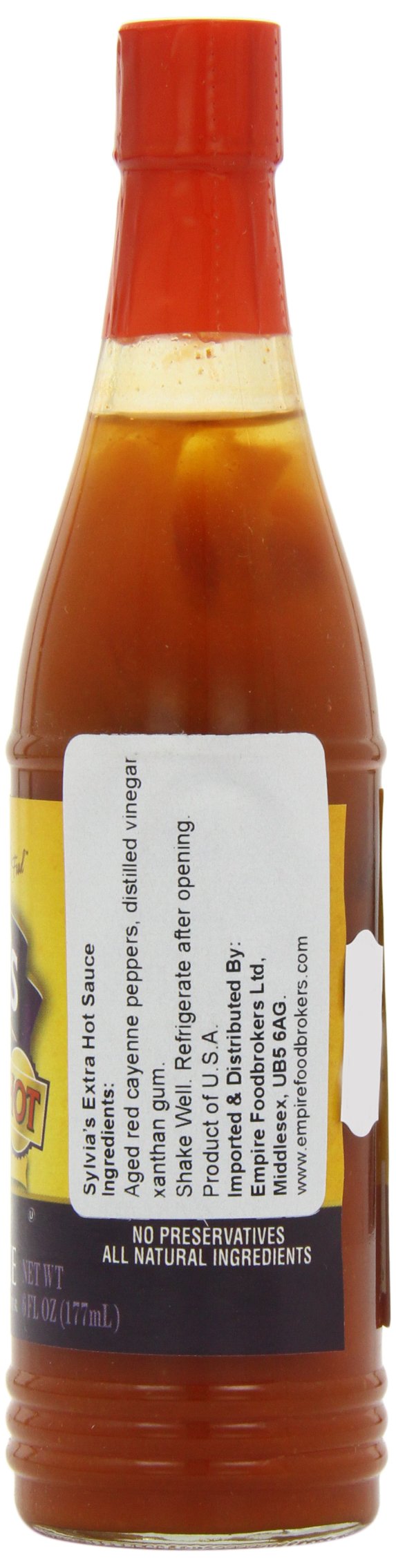 Sylvia Sauce, Kicking, Hot, 6-Ounce (Pack of 24)