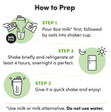 Oats Overnight Mango Custard - Overnight Oats with 20g Protein, High Fiber Breakfast Protein Shake - Gluten Free Oatmeal, Non GMO High Protein Oatmeal
