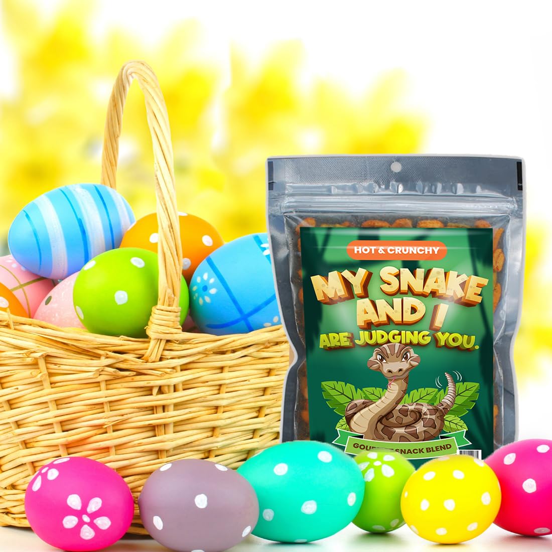 Sensational Snake and I Approved Trail Mix - Exotic Reptile Snacking Nutty, Fruity, and Crunchy Blend Healthy Reptile Treat for Pet Owners