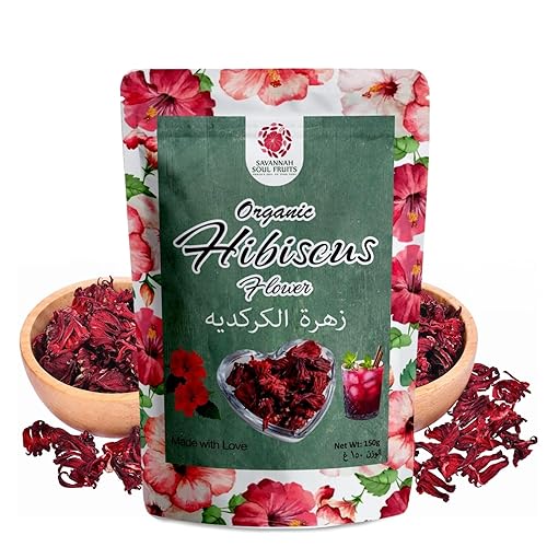 Savannah Soul Organic Dried Hibiscus Flowers, 150g