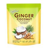 Prince of Peace Ginger Coconut Instant Beverage, 22 Sachets - Instant Hot or Cold Beverage that Soothes Throat - Easy to Brew - Caffeine and Gluten