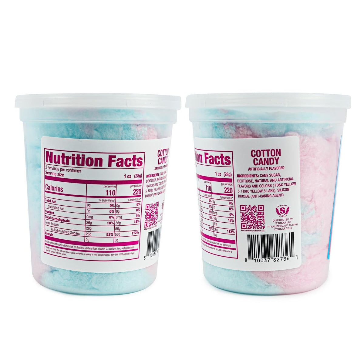 IT'SUGAR Pink and Blue Cotton Candy