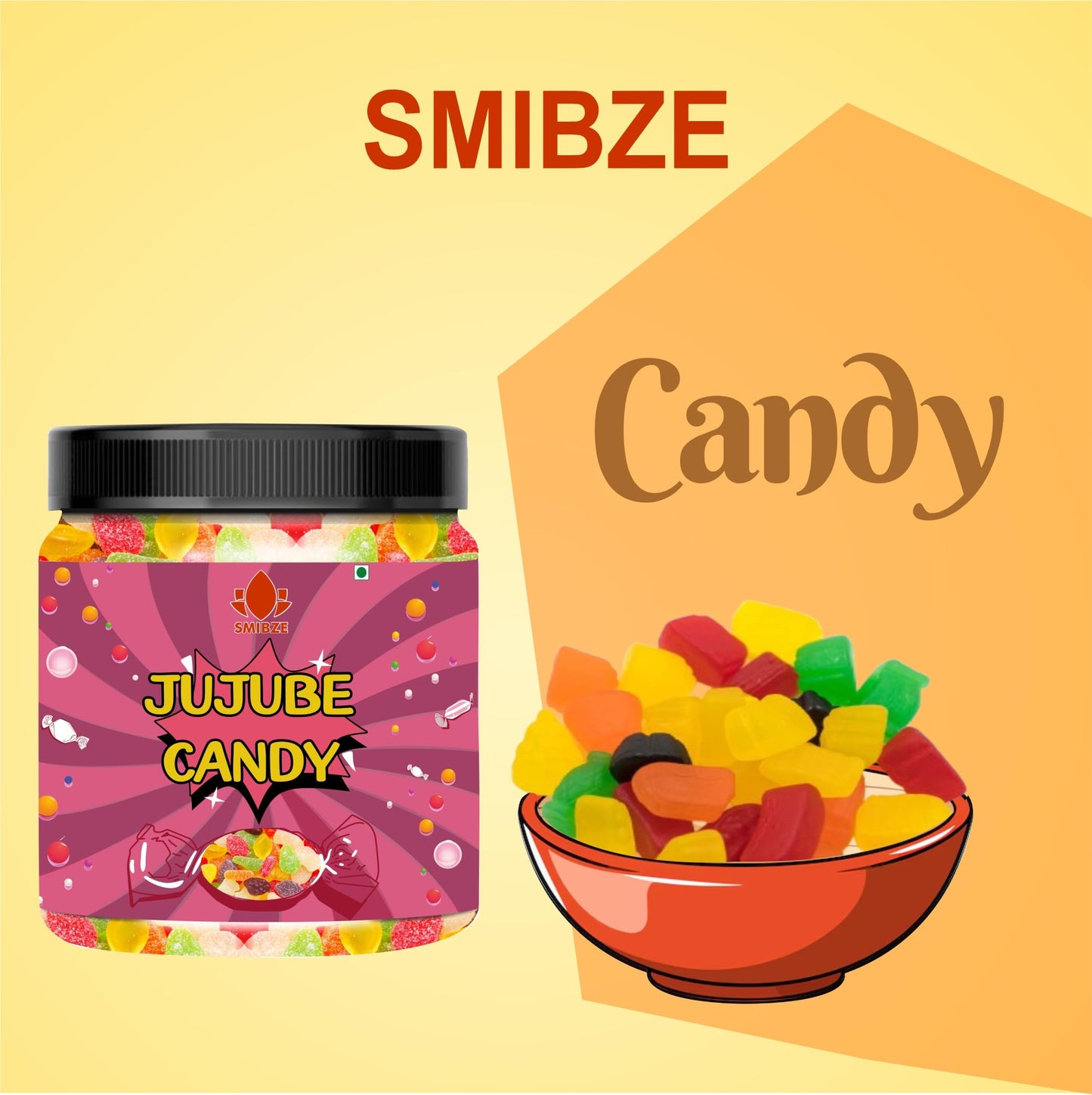 SMIBZE Natural Jujube Candy 100 GM (Pack of 1) SMIBZE