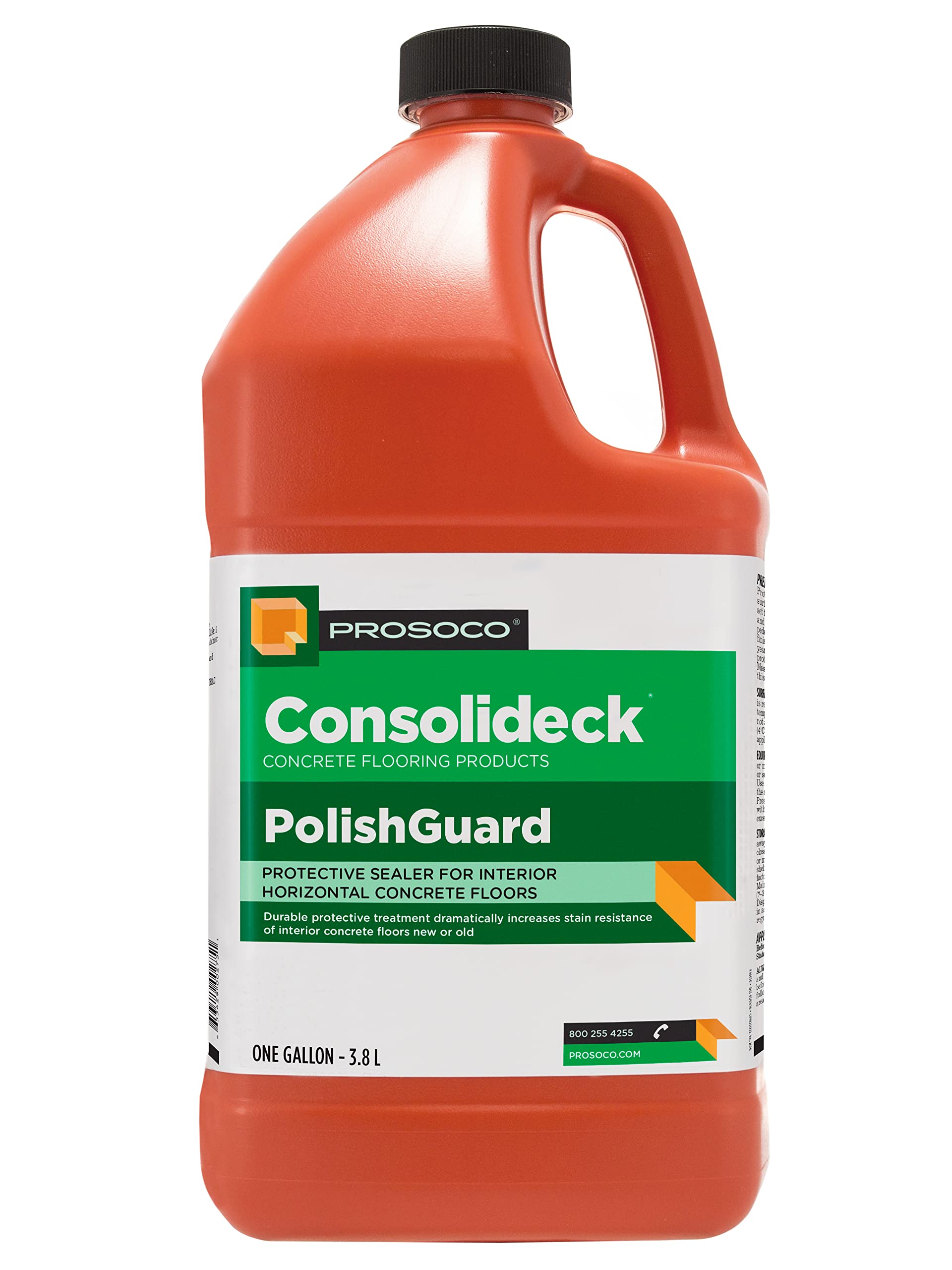 PROSOCO PolishGuard | Protective Sealer for Interior Horizontal Concrete Floors - Trusted by Professionals (1 Gallon)