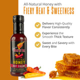 Gocha's Flippant Honey Hot Sauce - 12 fl. oz (354 ml) - All-Natural Spicy Honey with Fiery Heat & Sweetness - Great for Drizzling, Dipping