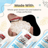 LIEBERS Snack Sea Salt Rice Cakes, Dairy Free, Wheat Free, Gluten Free, And Vegan options Kosher Certified, (3-Pack)