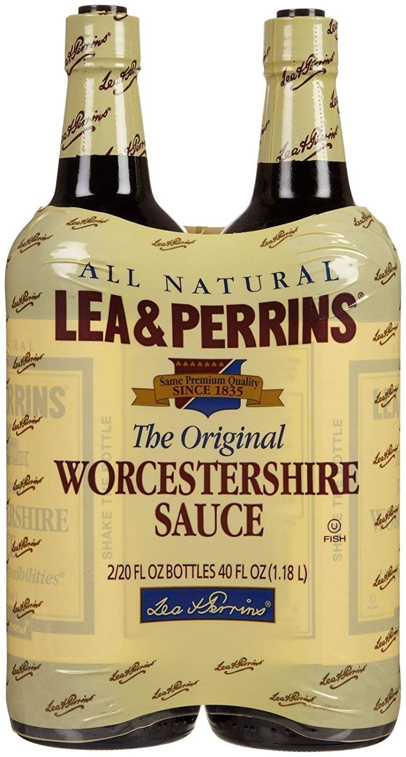 Al Amin Foods Lea & Perrins Worcestershire Sauce All Natural Kosher - Pack of 2 Bottles - 20oz Each ! - Pack of 2