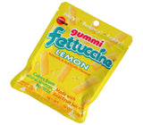 Bourbon Fettuccine Gummi Lemon Candy, 10-Pack - Japanese Tangy & Chewy Gummy Strips with Real Lemon Juice