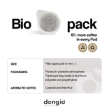 Dongio Caffe Milano Light Roast ESE 44mm Coffee Pods - 50 Count | Italian Espresso Pods, Intensity 6/10, Smooth Aroma, Rich Crema, Roasted in Italy