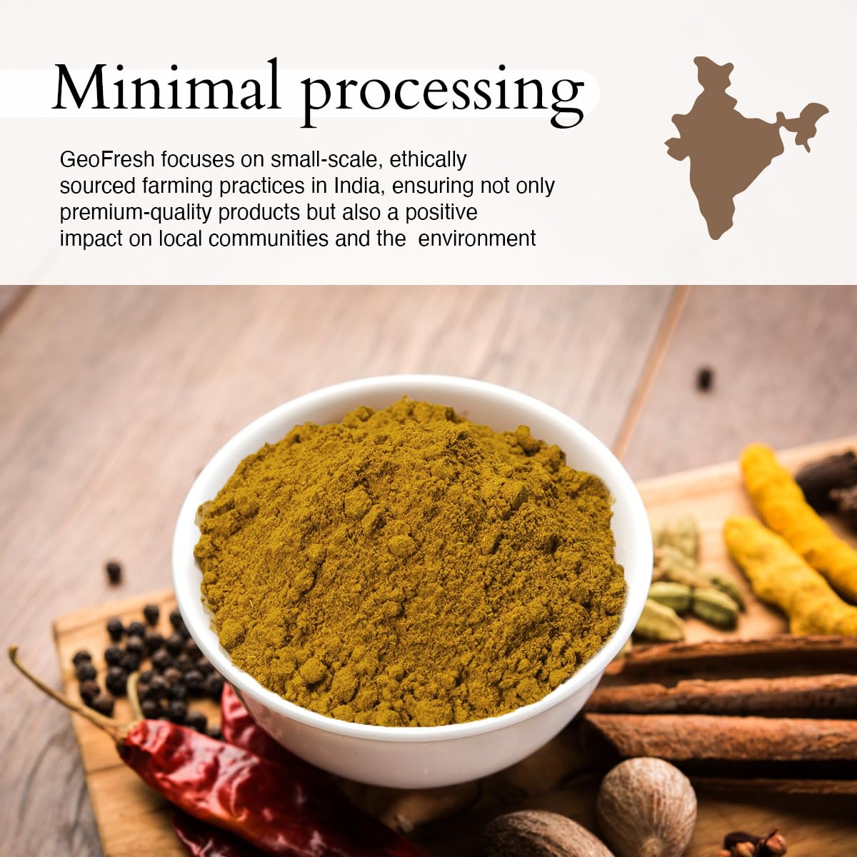 Geo-Fresh Organic Curry Powder - 1.76 oz (50g) - Organic Curry Powder - Curry Seasoning - Indian Curry Powder - USDA Certified - Kosher, Non-GMO