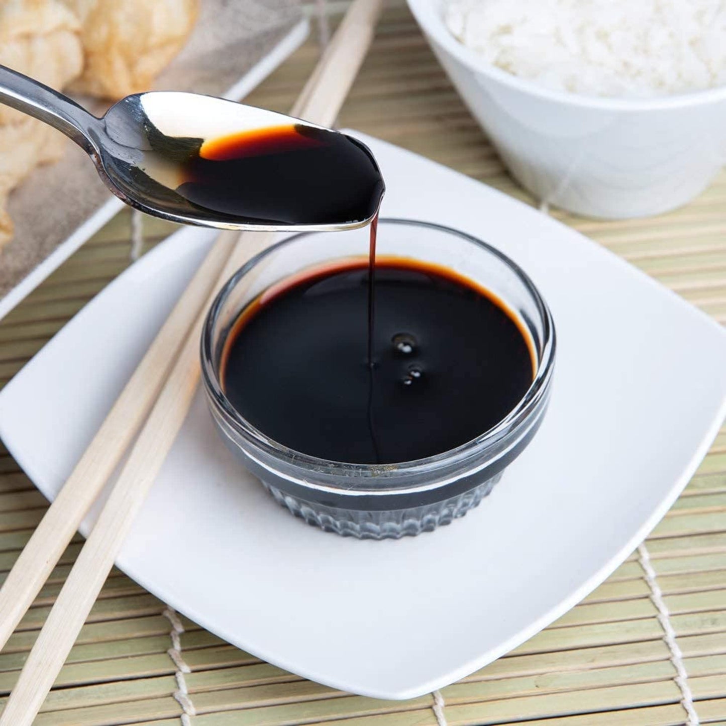 Kikkoman All-Purpose Seasoning Soy Sauce Large Jug 1.25 Qt /40 Oz (2-Pack) | Traditionally Brewed with Lower Sodium | Bulk Soy Sauce for Restaurants