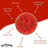 Dei Fratelli Seasoned Diced Tomatoes (28 oz. Cans, 6 pack) - Vine-Ripened - Non GMO, Gluten-Free