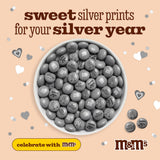 M&M’S WORLD 25th Anniversary Milk Chocolate Candy - 2lbs Anniversary Themed Bulk Candy, Perfect for Silver Anniversary Parties, 25th Anniversary, DIY