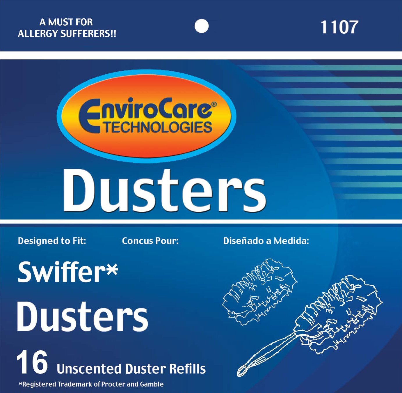 EnviroCare Replacement Duster Refills for Swiffer Dusters 16 Unscented Dusters