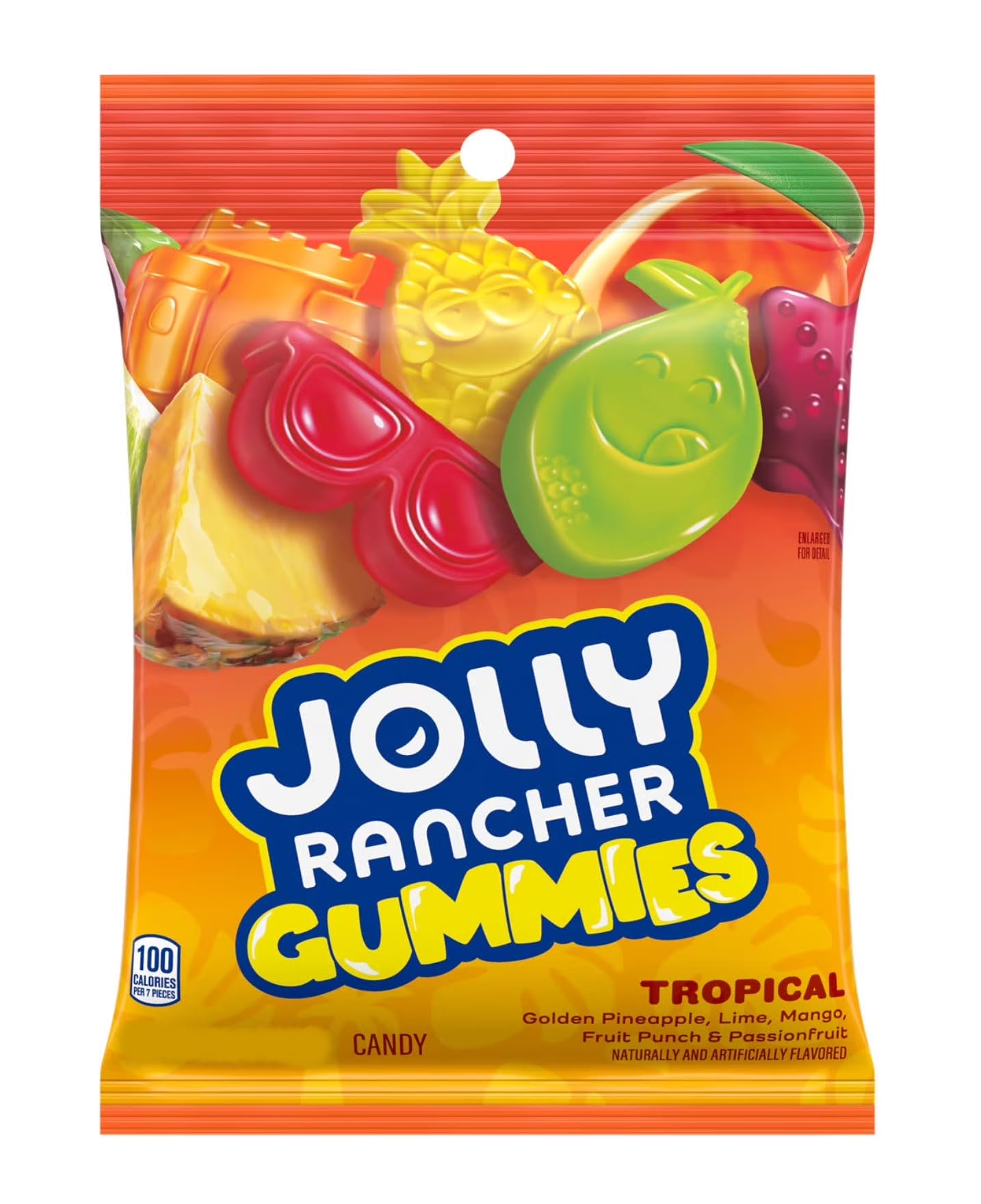 Jolly Rancher Tropical Gummies - Pack of 2 - Taste The Tropics with These Delicious Gummies - Great Flavors of Golden Pineapple, Lime, Mango, Fruit