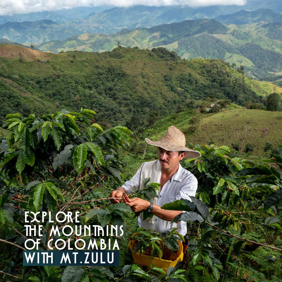 Premium Gourmet Colombian Coffee - Ground, 100% Arabica, Medium Roast, Balanced & Smooth Taste - 12 oz