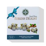 Me?hur Safranbolu Lokumcusu Turkish Delight Pistachios: Gourmet Candy & -Snack Lovers, Turkish Delight Candy Gift Box, Covered in Coconut (11.3 oz)