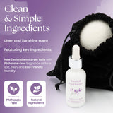 Purple Duck Wool Dryer Balls with Scent Booster - Reusable Dryer Balls for Laundry, Softens Fabrics, Reduces Static, Includes Scent Booster - Linen
