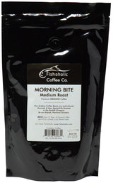 Fishoholic COFFEE CO. - "Morning Bite" Medium Roast Ground Coffee - Small Batch Arabica Beans - Roasted in the PNW