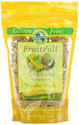 International Harvest's FruitFull Organic Gluten-Free Granola, Vanilla Maple Cashew, 12 Ounce