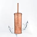 Autumn Alley Copper Toilet Bowl Brush and Holder, Covered Bathroom Toilet Brush for Modern Farmhouse Bathroom Decor, Standing Rustic Toilet Bowl Brush