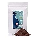 Mommee Coffee Half Caf Ground Low Acid Coffee - 100% Arabica Organic Coffee Beans with Smooth Caramel Flavor - Medium Grind for Drip, Reusable One Cup