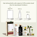 Heraclea - Lemon Infused - Extra Virgin Olive Oil - Extra Virgin - Cold Pressed - Polyphenol Rich EVOO - 5.9oz Bottle