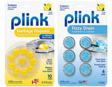 Plink Cleaning Kit Garbage Disposal Cleaner and Deodorizer 10 Capsules Fizzy Drain Freshener and Cleaner 6 Tablets Lemon Scent