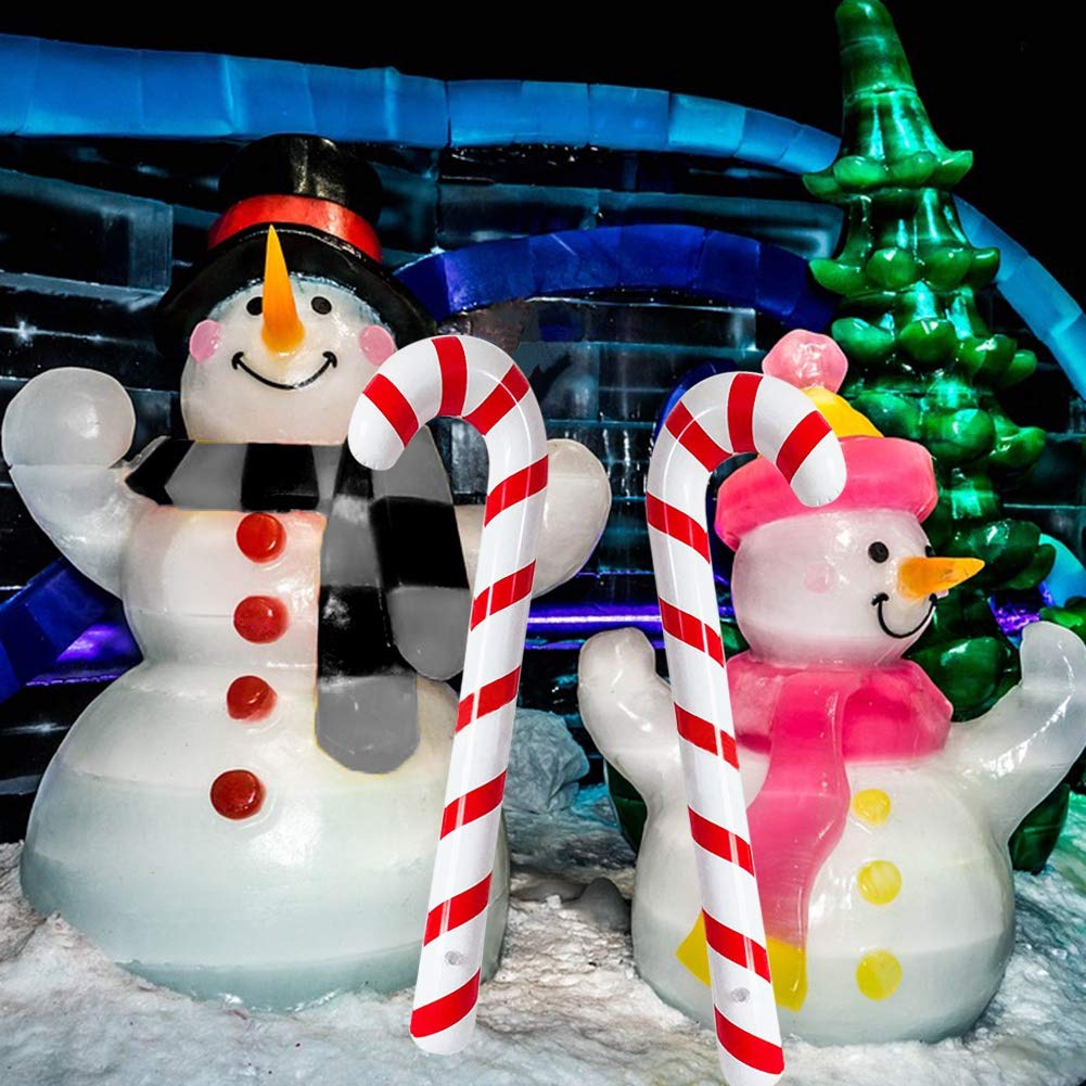 Joliyoou Inflatable Candy Cane, Christmas Holiday Decorations 6 Packs