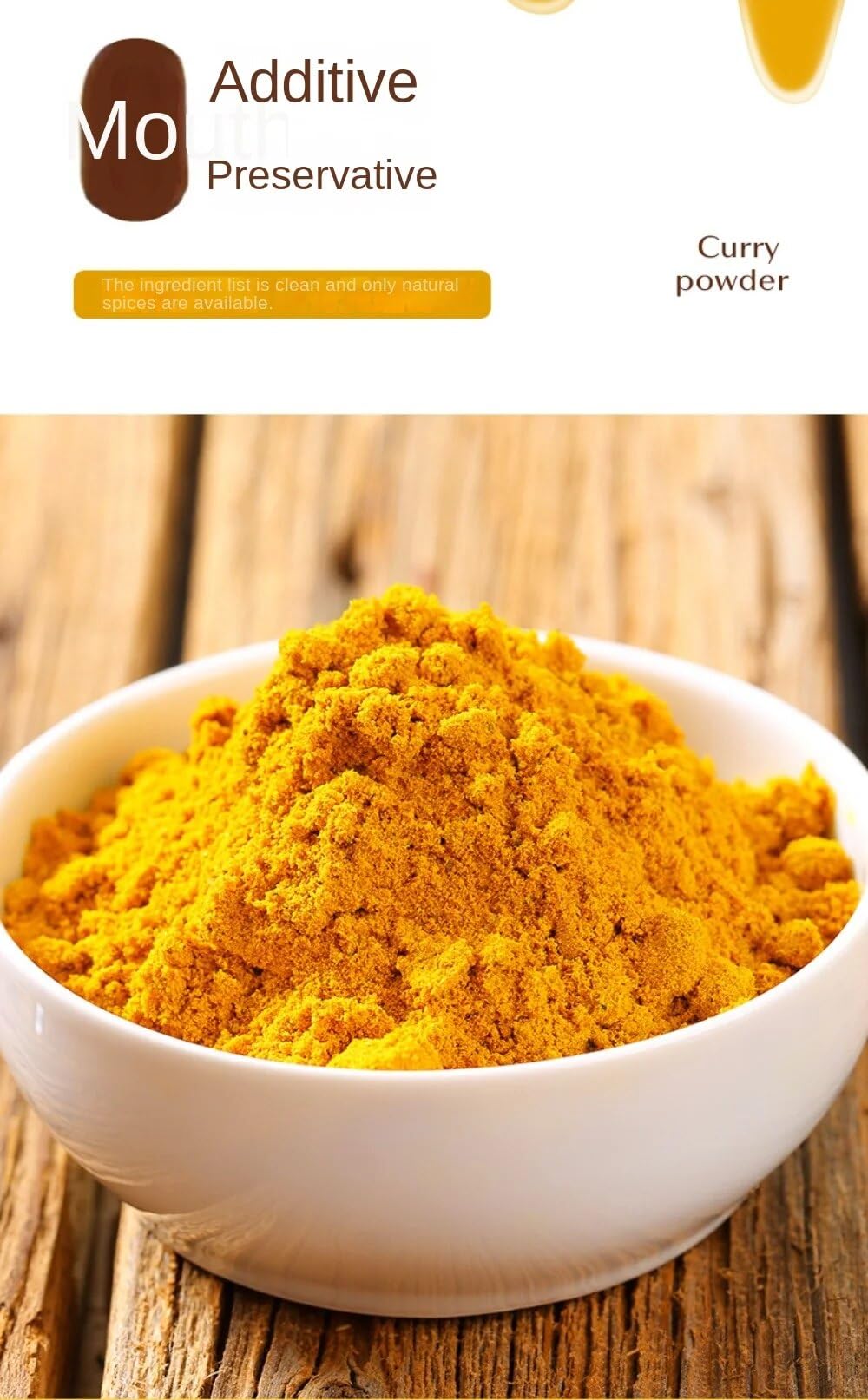 Zercumm Curry Powder Seasoning Thai Printed Flavor Yellow Curry Paste Home Use and Commercial Use Catering Ingredients