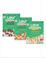 Love Grown Power O’s High Protein Gluten-Free Cereal - Vegan, Certified Non-GMO, Low Sugar, High Fiber, Seed-Oil Free - Plant-Based Ingredients