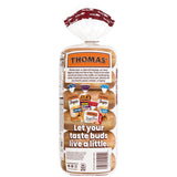 Thomas' Cinnamon Swirl Bagels, 6 count, (3.0 oz each), 9g Protein, Kosher Cinnamon Bagels, 18 oz Bag