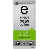 Ethical Bean Fair Trade Organic Coffee, Classic Medium Roast, Whole Bean Coffee - 12oz (340g) Bag
