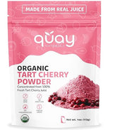 Quay Naturals Organic Tart Cherry Powder, 4oz | Made from US-Sourced Cherries | USDA Organic, Non-GMO, Freeze-Dried, No Additives | Great