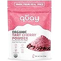 Quay Naturals Organic Tart Cherry Powder, 4oz | Made from US-Sourced Cherries | USDA Organic, Non-GMO, Freeze-Dried, No Additives | Great