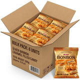Ceres Gourmet Bonbon Cream Filled Caramel Hard Candy, Individually Wrapped Caramel Candy, Classic Turkish Caramel Treat, 150g Bags (Pack of 6), Bulk