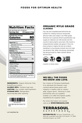 Terrasoul Superfoods Raw Unpasteurized Organic Almonds (Mylk Grade), 6 Pounds
