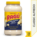Ragu Classic Alfredo Sauce, Creamy Sauce Made with Real Cheese with Italian-Inspired Flavor, 16 OZ