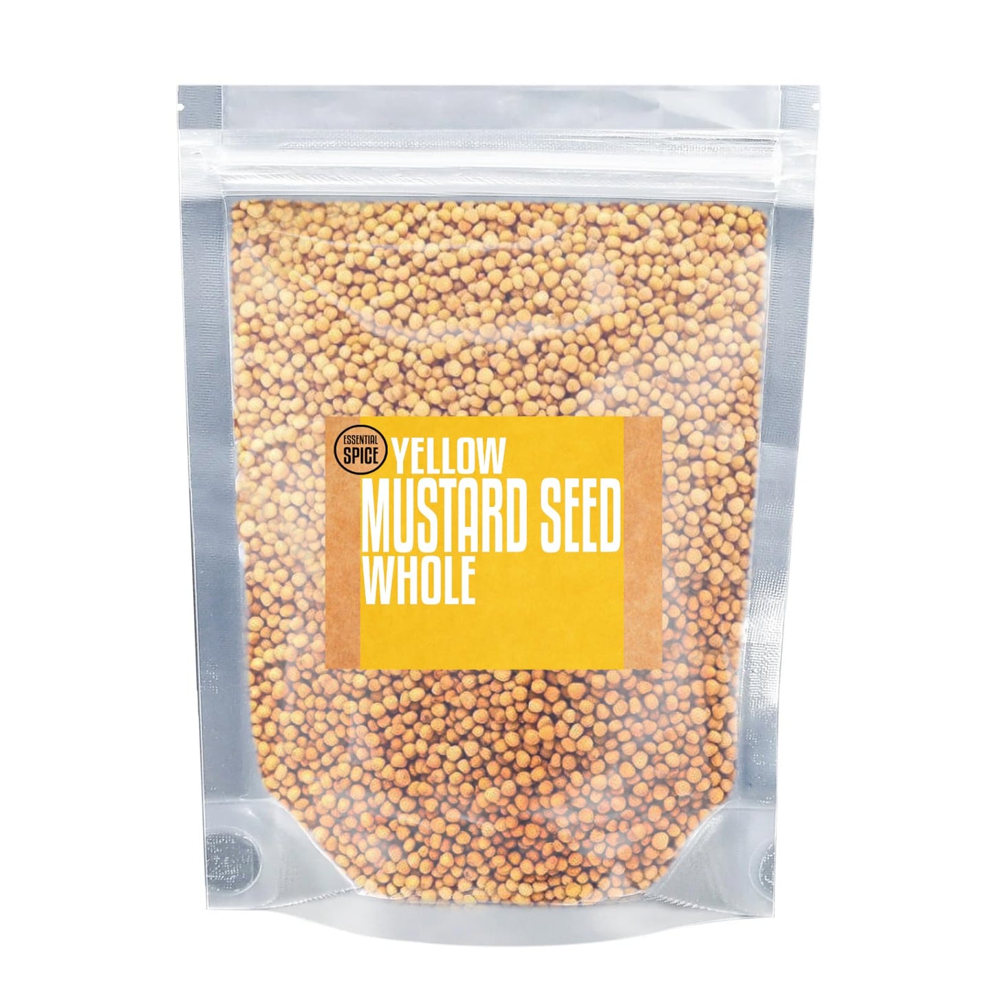 Essential Spice Yellow Mustard Seeds, 25 oz - Mild, Tangy & Earthy Flavor - Whole Seeds for Pickling, Cooking, Mustard Making & Spice Blends