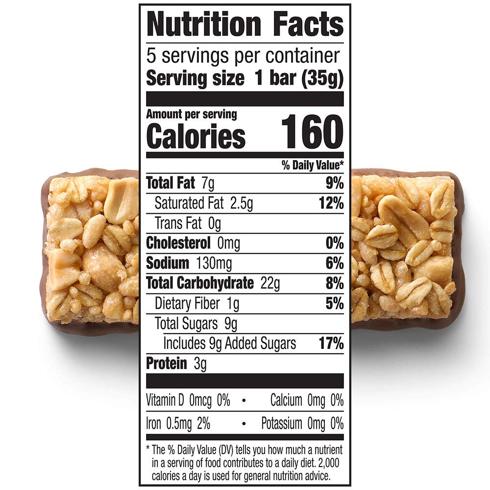 Cascadian Farm Organic Peanut with Puffed Rice & Quinoa Sweet & Salty Chewy Granola Bars 5-1.2 oz. Bars
