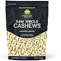 Raw Cashews Unsalted Whole (16 0z. / 1 lb) | Vegan Protein Snacks | Make Cashew Milk | Keto and Paleo Friendly Diet Snacks | Party Snacks | Healthy