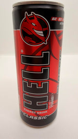 HELL CLASSIC Energy Drink | +20% More Caffeine | Vitamins B2, B3, B6, B12, C & D | No Preservatives | Environmentally Friendly Packaging | 12 x 500 ml