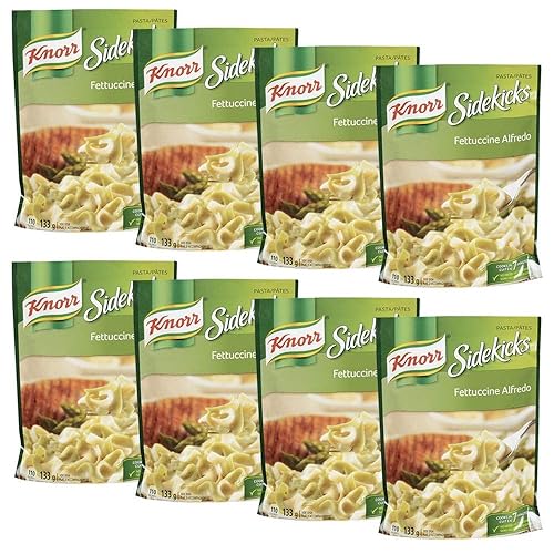 Knorr Sidekicks Fettucine Alfredo Pasta 133g/4.7oz, 8-Pack {Imported from Canada}