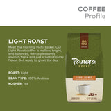 Panera Light Roast, Ground Coffee, 100 percent Arabica Coffee, Bagged 12oz.