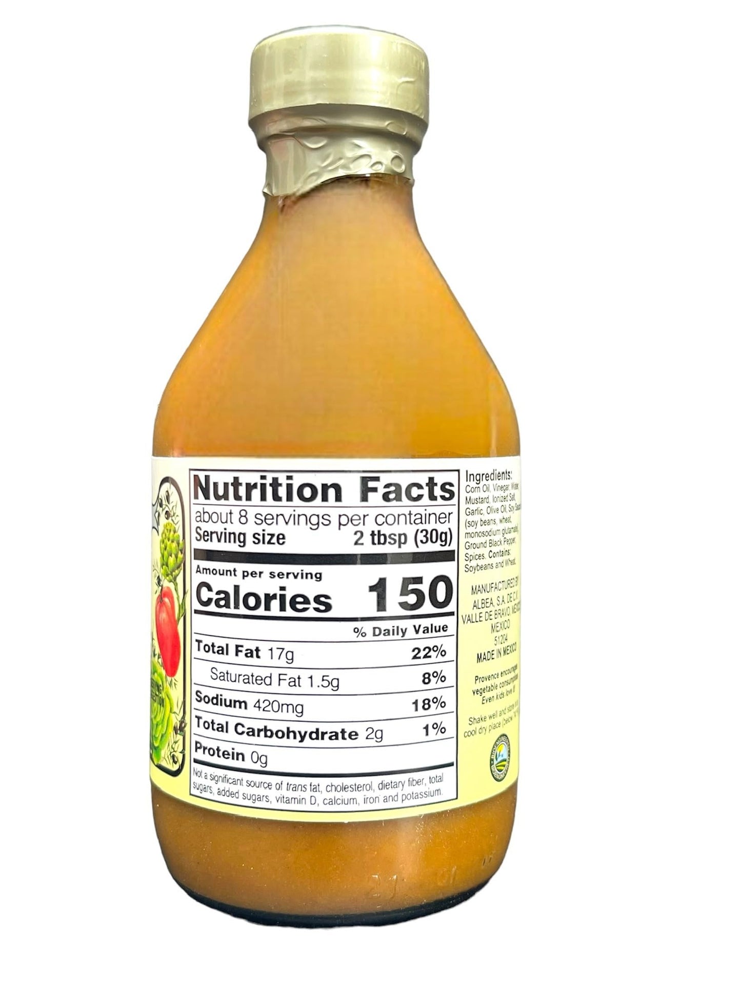 PROVENCE CASERO FINE DRESSING AND MARINADE 8.5 Fl Oz, KOSHER, VINAIGRETTE, GOURMET