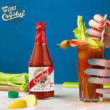 Crystal Louisiana's Pure Hot Sauce, Extra Hot - 6 oz Bottle, Low Sodium, Low Fat, All Natural - Fiery Cajun Cayenne Pepper Sauce