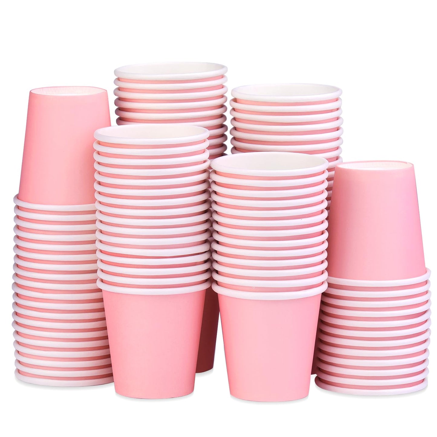 Huaiid 3 oz 100 Pack Small Paper Cups, Mouthwash Cups Bathroom Paper Cups, Espresso Mini Cups for Snack Bathroom Espresso, Perfect for Home Condos Rvs